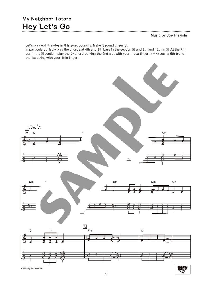 Studio Ghibli-Songs für Ukulele-Solo, Band 2 (einfach) / englische Version