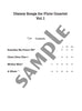 Disney Songs für Flötenquartett Band 1 (Mittelstufe) Notenbuch / englische Version