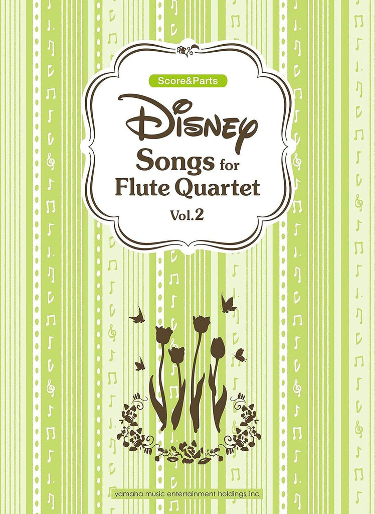 Disney Songs for Flute Quartet Vol.2(Intermediate) Sheet Music Book /English Version