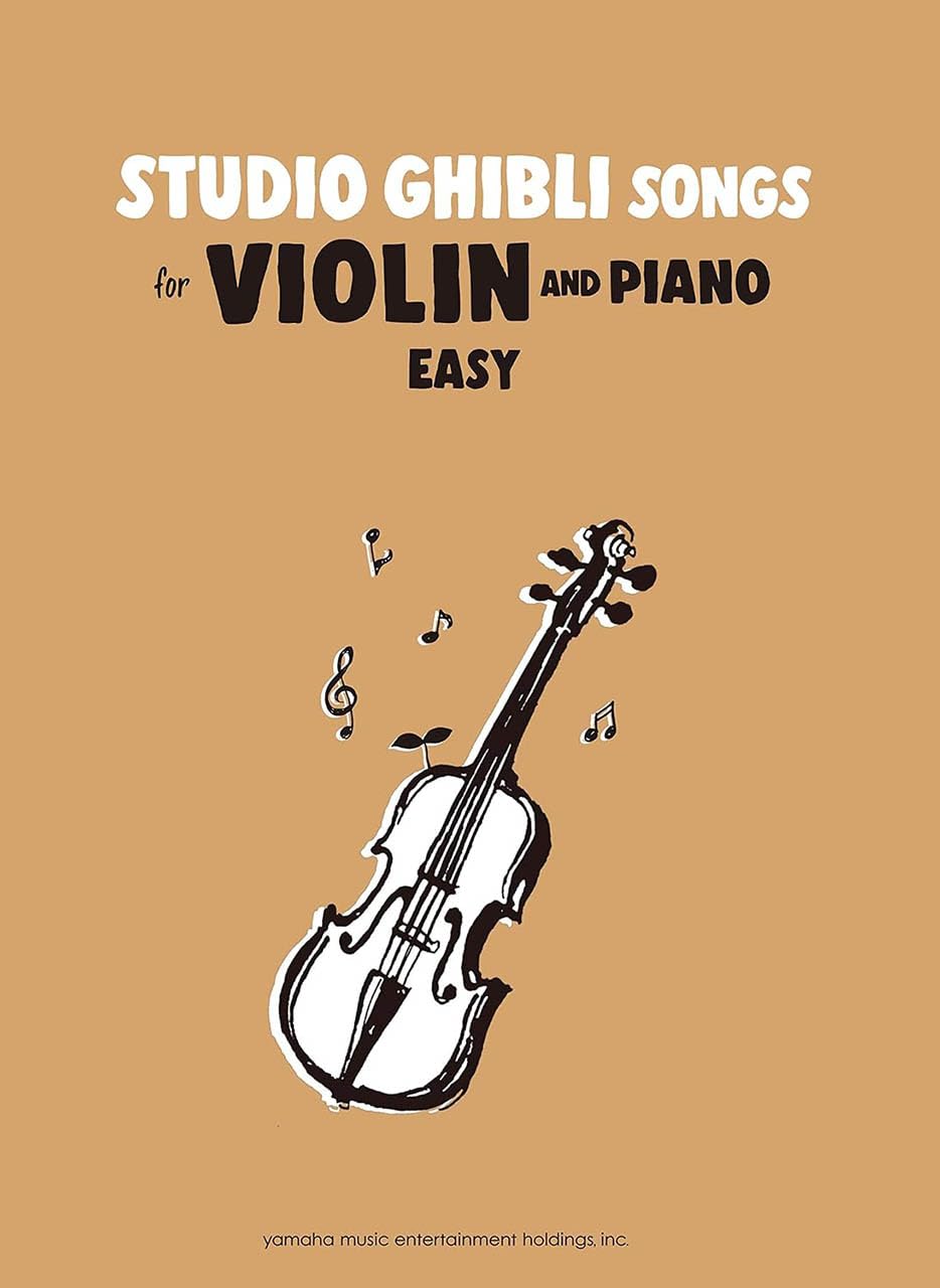Studio Ghibli Songs for Violin and Piano / English Edition - Sheet Music Book