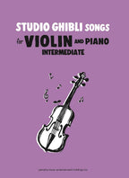 Studio Ghibli Songs for Violin and Piano - Sheet Music Book /English Version
