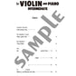 Studio Ghibli Songs for Violin and Piano(Intermediate) Sheet Music Book /English Version