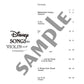 Disney Songs für Violine und Klavier (Mittelstufe) Notenbuch / englische Version