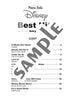 Disney Best Hit 10 Piano Solo(Beginner) Sheet Music Book/English Version