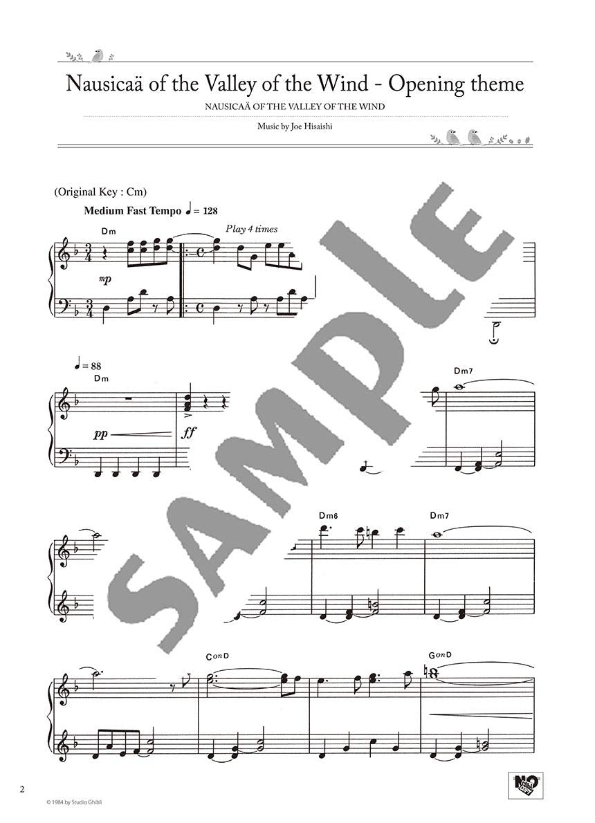 Studio Ghibli Best Hit 10 Piano Solo (Mittel)/Englische Version