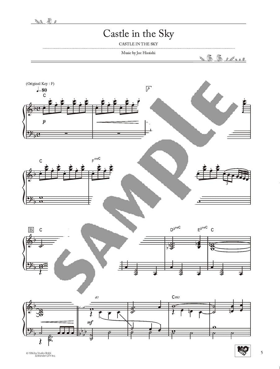 Studio Ghibli Best Hit 10 Piano Solo (Mittel)/Englische Version