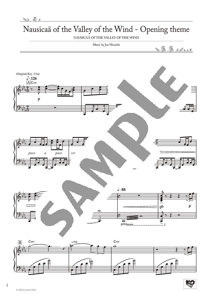 Studio Ghibli Best Hit 10 Piano Solo (Fortgeschritten) / Englische Version