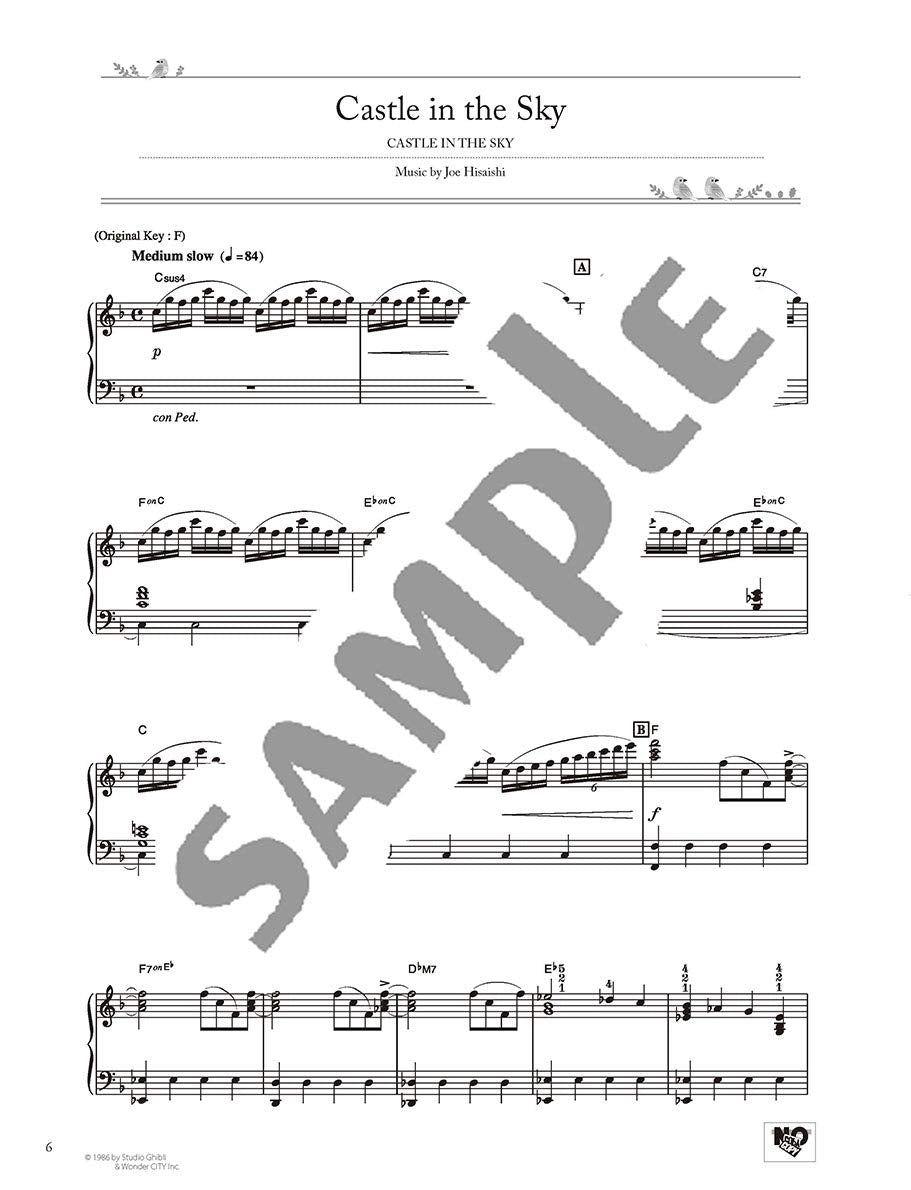 Studio Ghibli Best Hit 10 Piano Solo (Fortgeschritten) / Englische Version