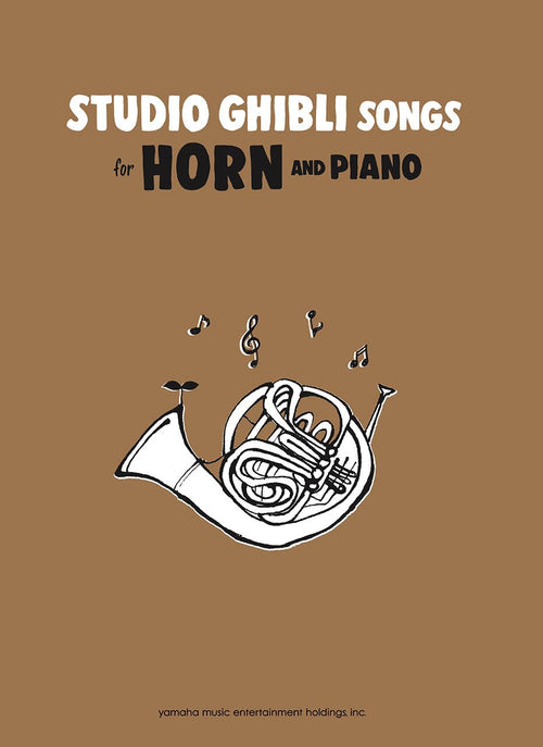 Studio Ghibli Songs for Horn and Piano - Sheet Music Book /English Edition