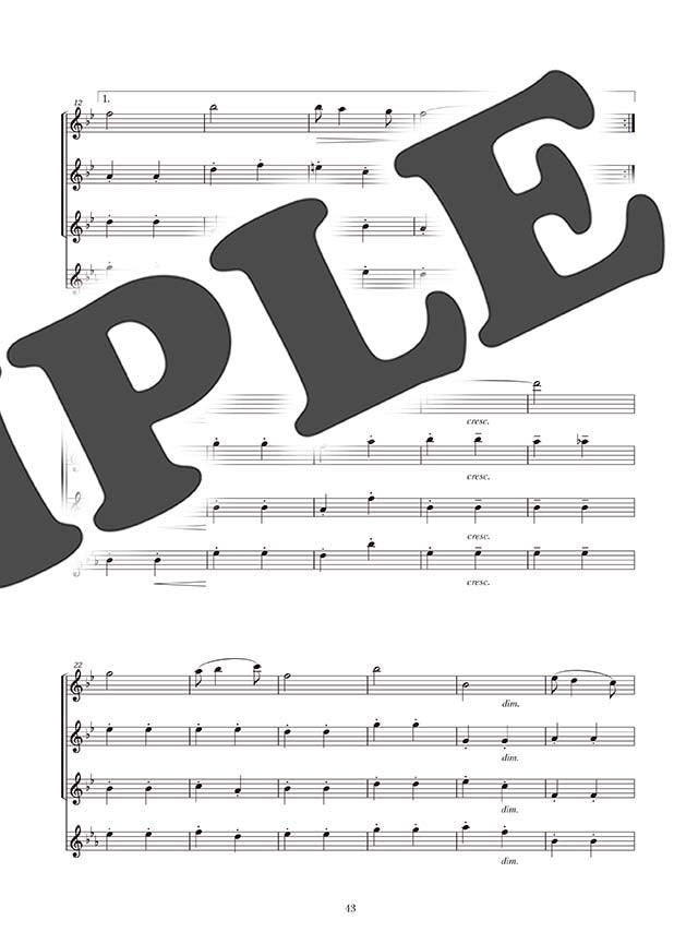 Classical Melodies for Saxophone Ensemble - Sheet Music Book