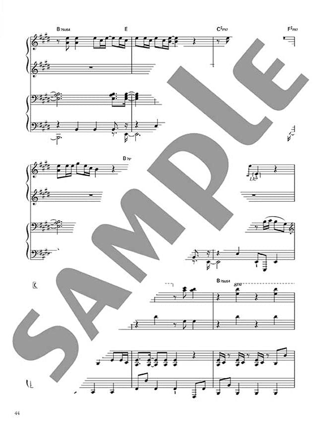 Yamaha Love Piano: Beliebte Lieder für ein Straßenklavierspiel/Klavierduett (Mittelstufe) Notenbuch