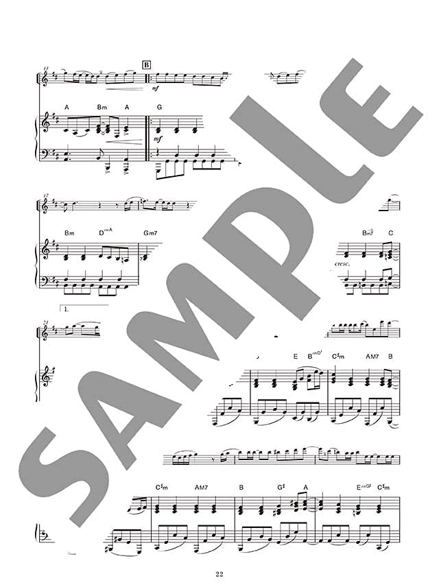 Notenbuch „Masterpiece Collection“ für Flöte und Klavier (Mittelstufe).