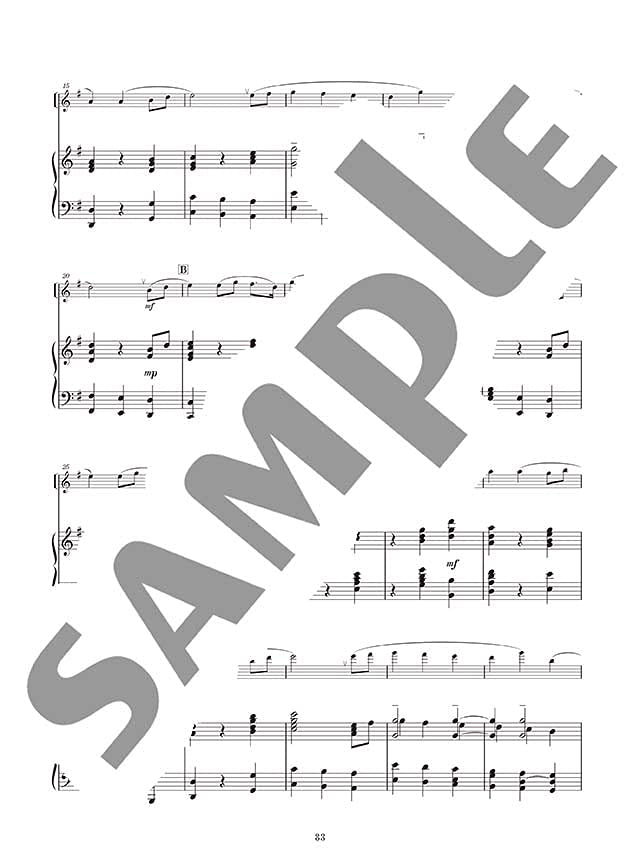 Notenbuch „Masterpiece Collection“ für Flöte und Klavier (Mittelstufe).