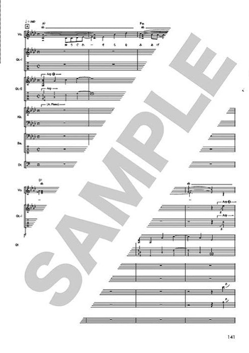 BanG Dream!(Anime) Official Band Score Poppin'Party Vol.3 - Sheet Music Book