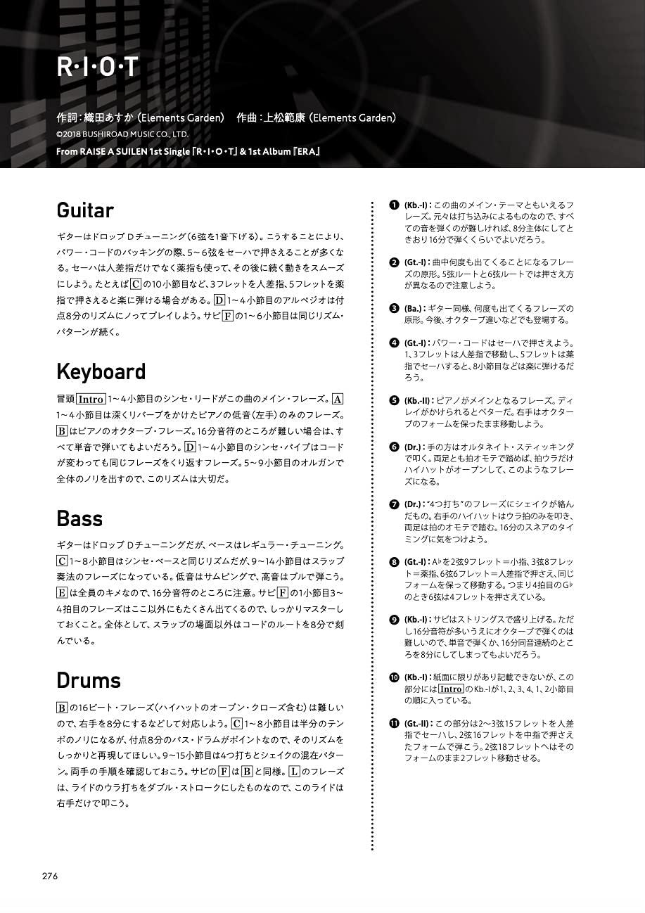 BanG Dream! (Anime) Offizielle Bandpartitur RAISE A SUILEN Notenbuch