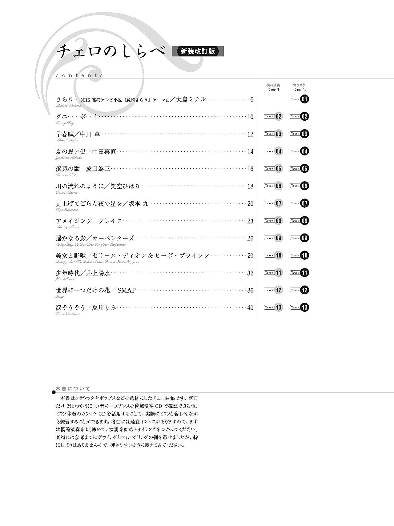 Standardlieder für Cello und Klavier (einfach), mit Notenbuch auf CD