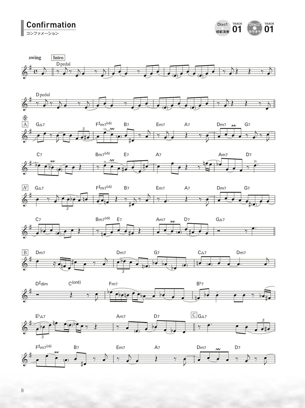 Jazz Collection for Tenor Saxophone Solo with CD - Sheet Music Book