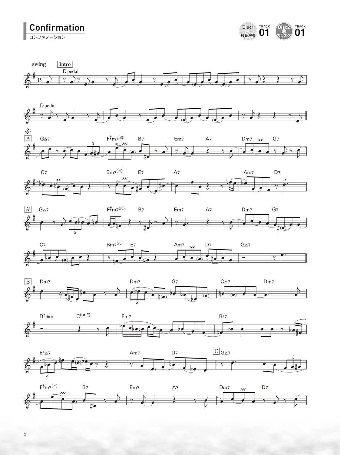 Jazz Collection for Tenor Saxophone Solo with CD - Sheet Music Book