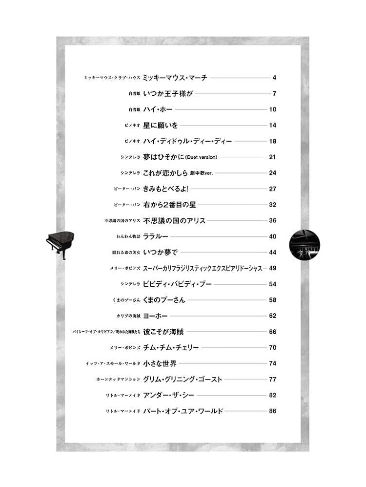 High Grade Piano Solo: Disney Pianist Selection(Upper-Intermediate) Sheet Music Book
