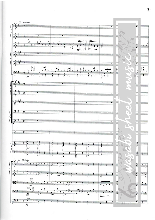 A Town with an Ocean View from "Kiki's Delivery Service": Orchestra(Score and Parts) Sheet Music Book