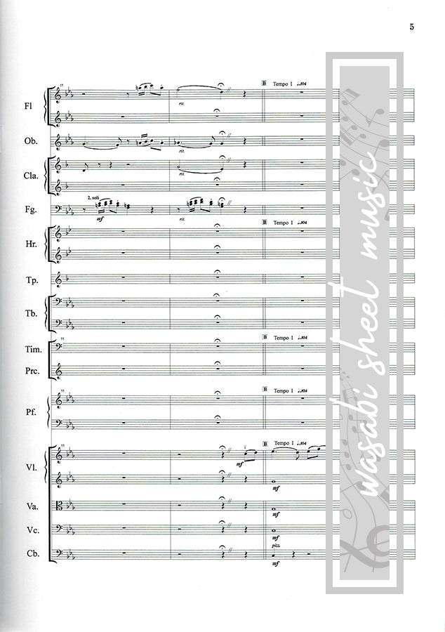 Carrying You(Kimi wo Nosete) from "Laputa: Castle in the Sky": Orchestra(Score and Parts) Sheet Music Book