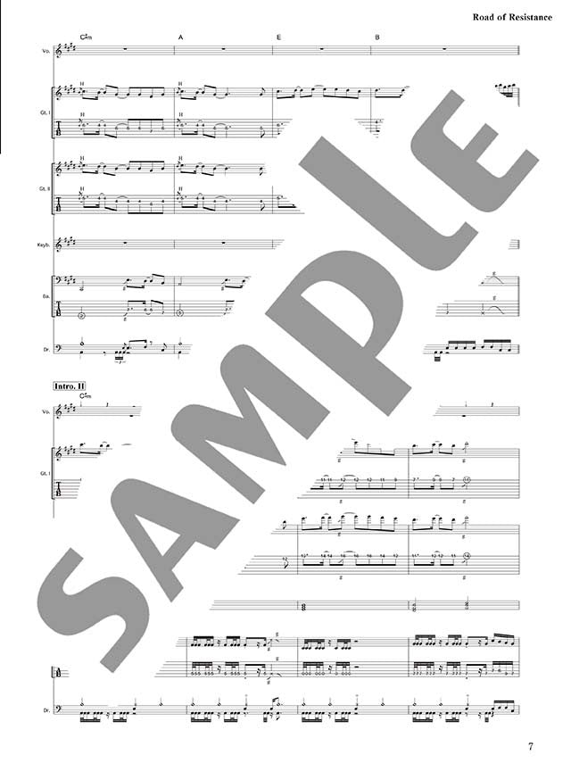 Official J-Rock Band Score; BABYMETAL "METAL RESISTANCE" - Sheet Music Book