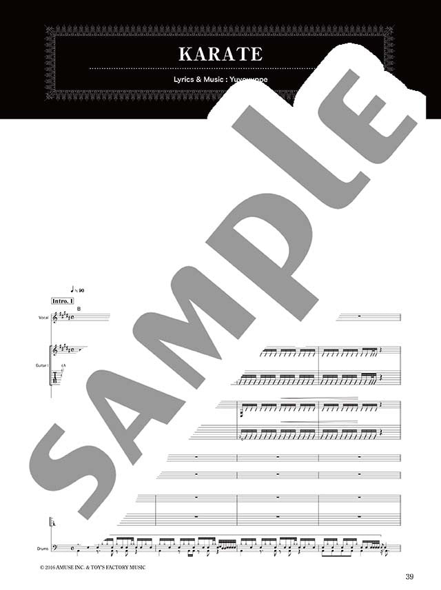 Official J-Rock Band Score; BABYMETAL "METAL RESISTANCE" - Sheet Music Book