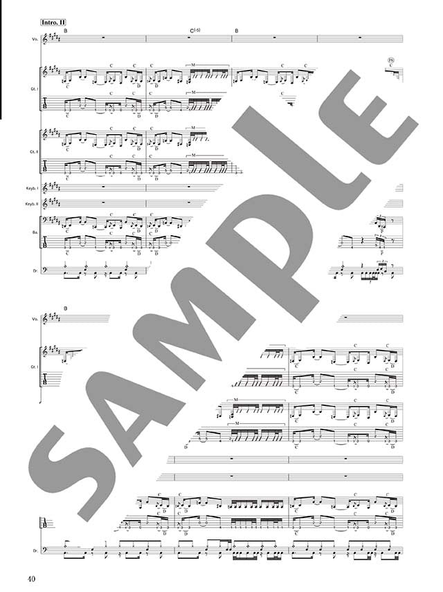 Official J-Rock Band Score; BABYMETAL "METAL RESISTANCE" - Sheet Music Book