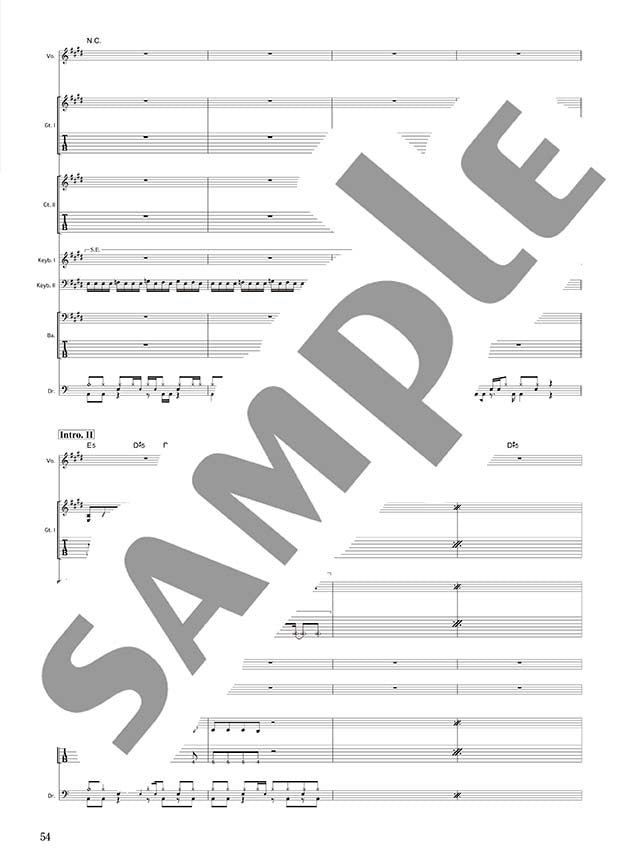 Official J-Rock Band Score; BABYMETAL "METAL RESISTANCE" - Sample Page 6