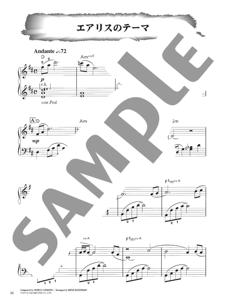 Final Fantasy Super Best for Piano Solo - Sheet Music Book