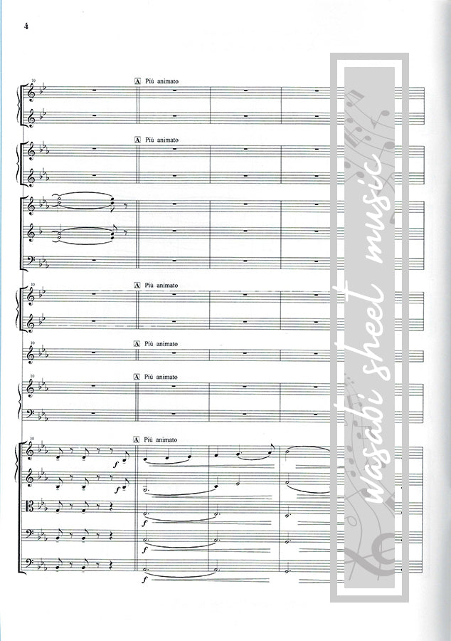 Nausicaa Requiem from "Nausicaa of the Valley of the Wind": Orchestra(Score and Parts) Sheet Music Book