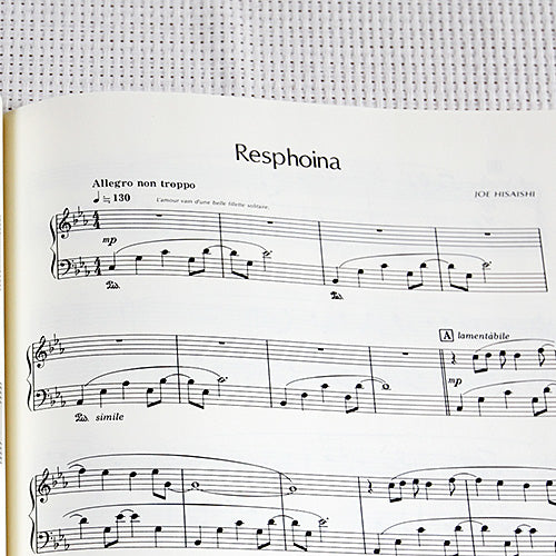 Joe Hisaishi [Piano Stories] Piano Solo Sheet Music Book