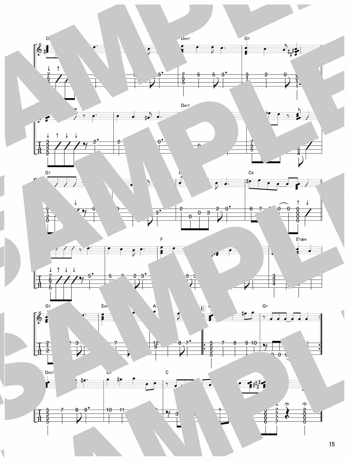 Sweet Jazz Ukulele Solo Jazz Arrangement mit CD (Demo-Performance) TAB-Notenbuch