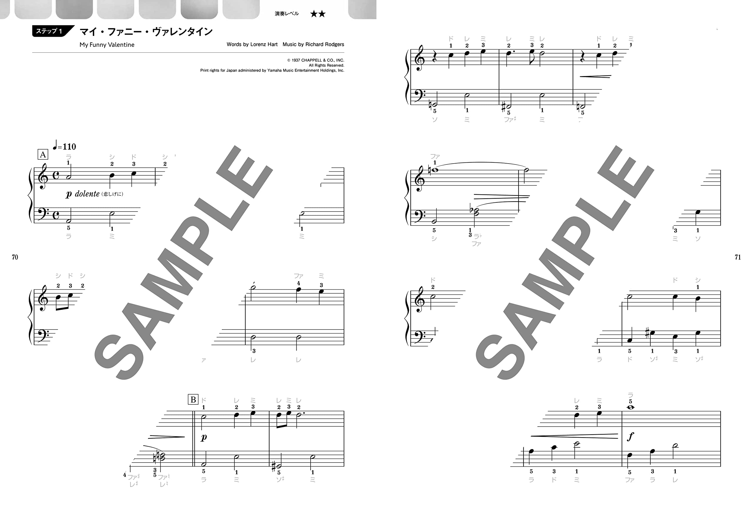 Jazz-Standardlieder für Erwachsene, Klaviersolo (einfach), Notenbuch