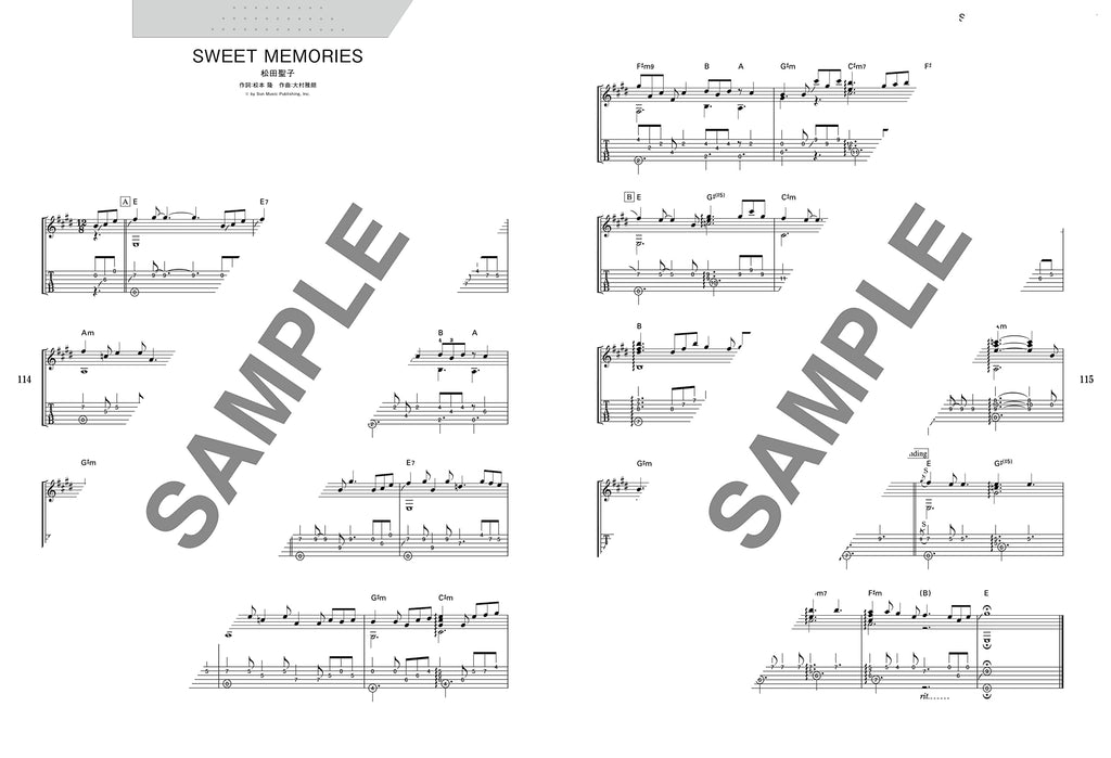 Popular Hits and J-POP Songs for Grown-ups Guitar Solo - Sheet Music Book