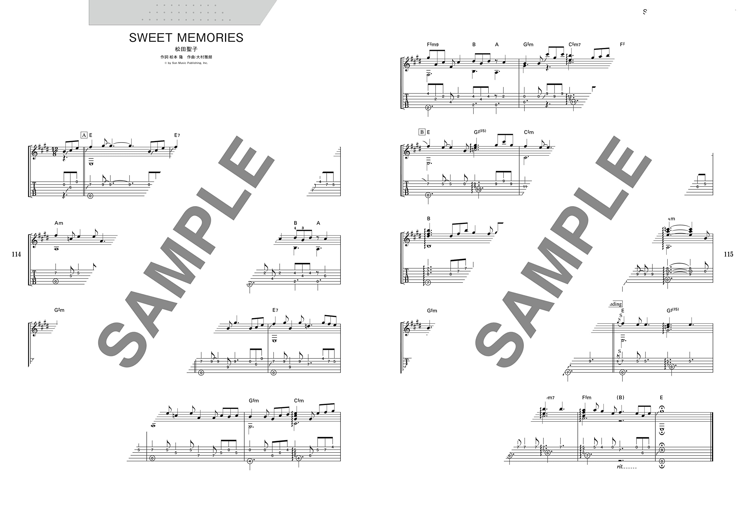 Popular Hits and J-POP Songs for Grown-ups Guitar Solo - Sheet Music Book