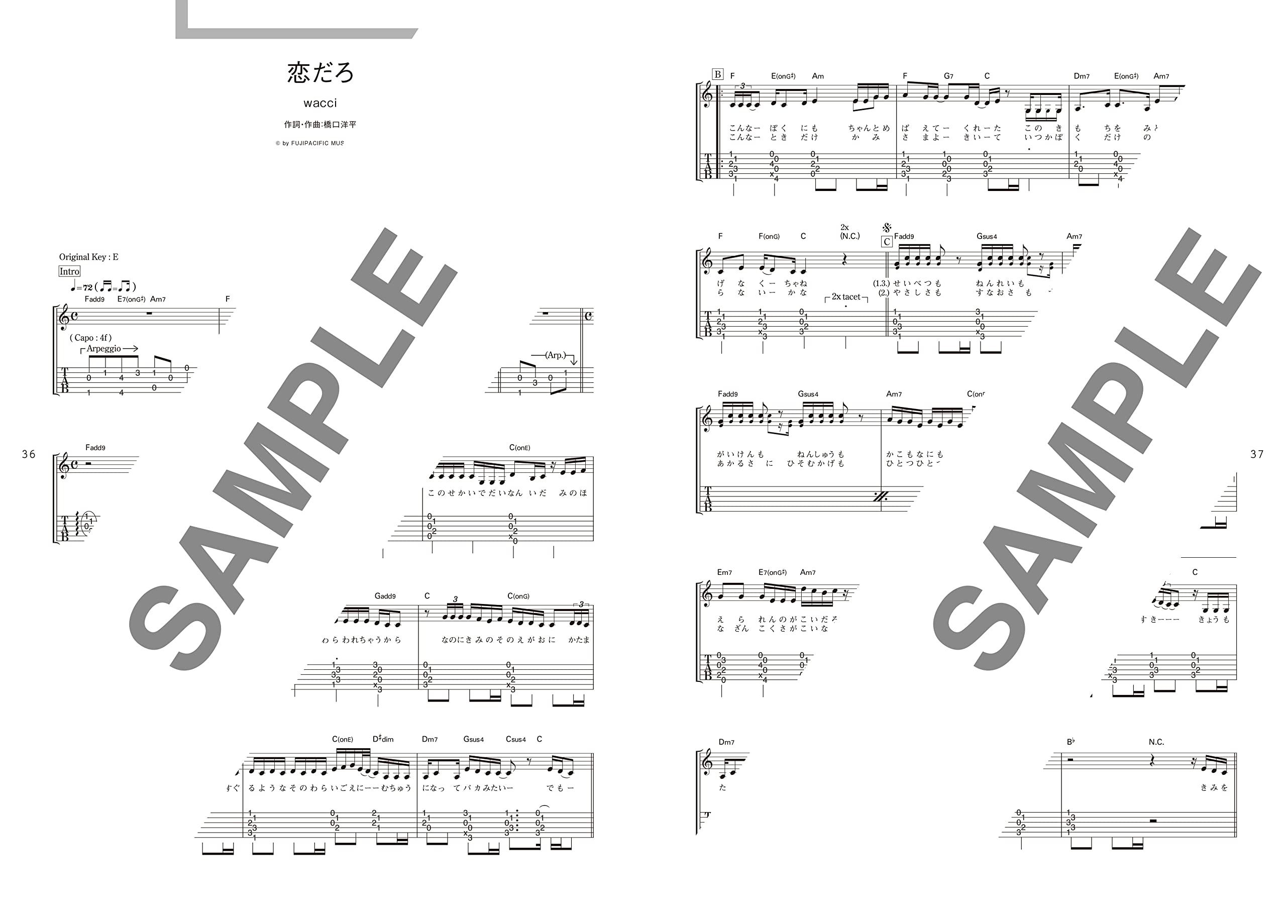 J-POP Collection for Acoustic Guitar and Vocal - Sheet Music Book