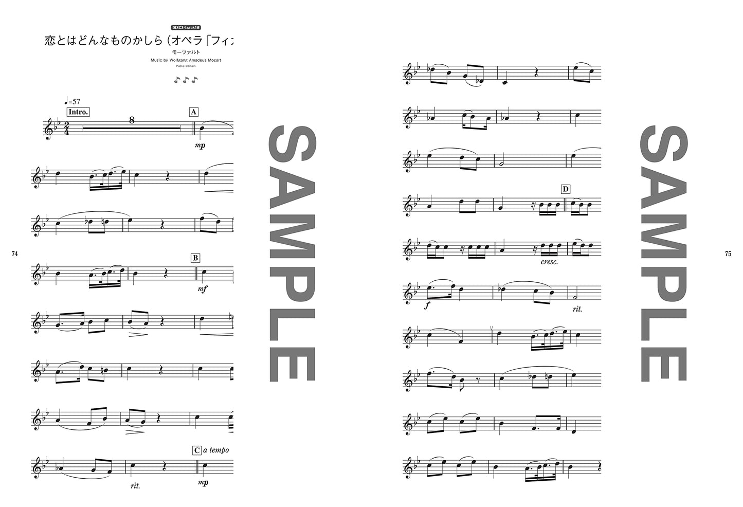 Popular J-POP Repertoire for Flute Solo(Upper-Intermediate) by original music keys w/CD(Backing Tracks) Sheet Music Book