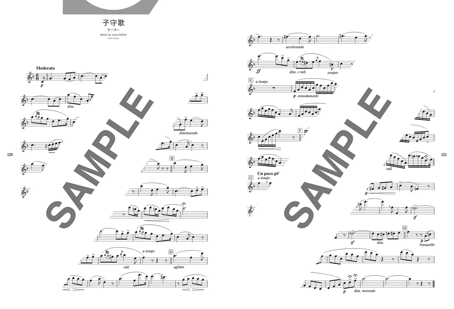 Popular and Standard Repertoire Flute Solo(Upper-Intermediate) Sheet Music Book