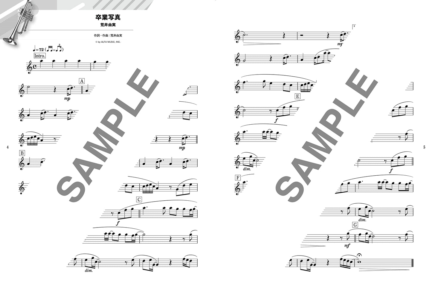 J-POP Selection Trompetensolo für Erwachsene (obere Mittelstufe) Notenbuch