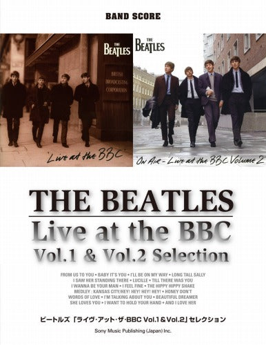 Beatles "Live at the BBC Vol.1 & Vol.2 Selection" for Band Score TAB Sheet Music Book