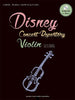 Disney Concert Advanced Repertory Violin Sheet Music Book w/CD