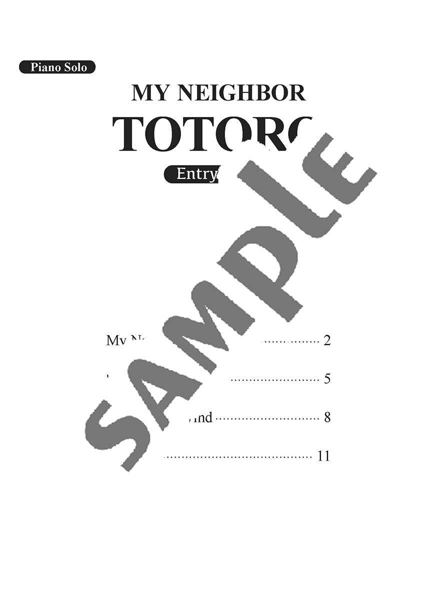 My Neighbor Totoro(Studio Ghibli) Piano Solo (Beginner) Sheet Music Book/English Version