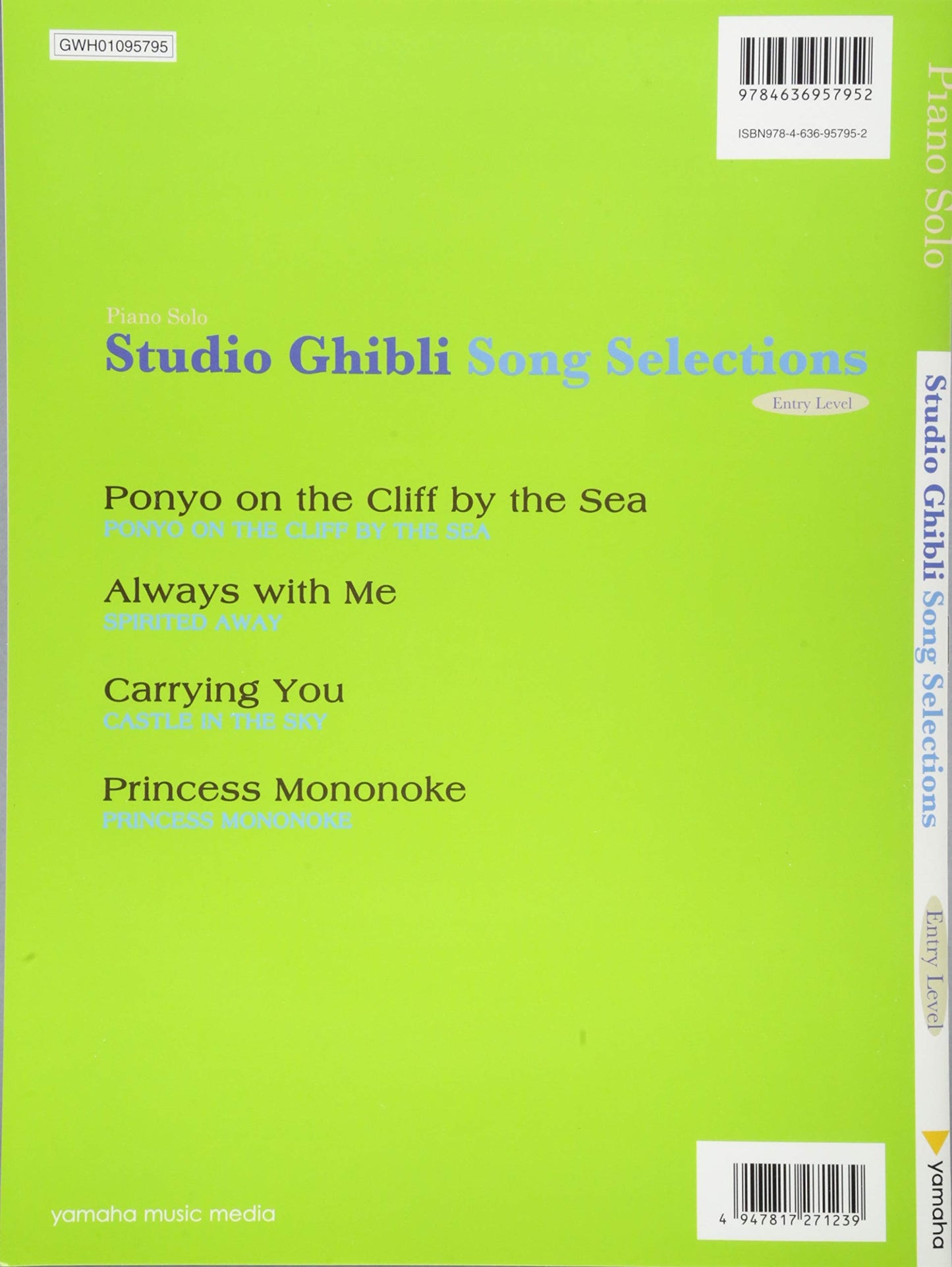 Studio Ghibli Song Piano Solo Selections (Beginner) Sheet Music Book/English Version