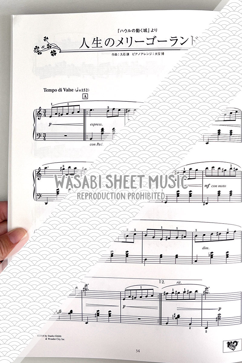 Studio Ghibli: Chopin de GHIBLI Piano Solo - Sheet Music Book