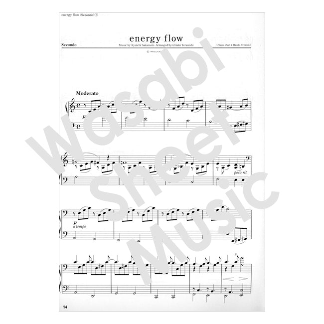 Ryuichi Sakamoto~ energy flow~ for Piano Solo Sheet Music Book - Easy to Intermediate
