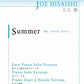Joe Hisaishi~Summer/Kikujiro~ for Piano Solo Sheet Music Book