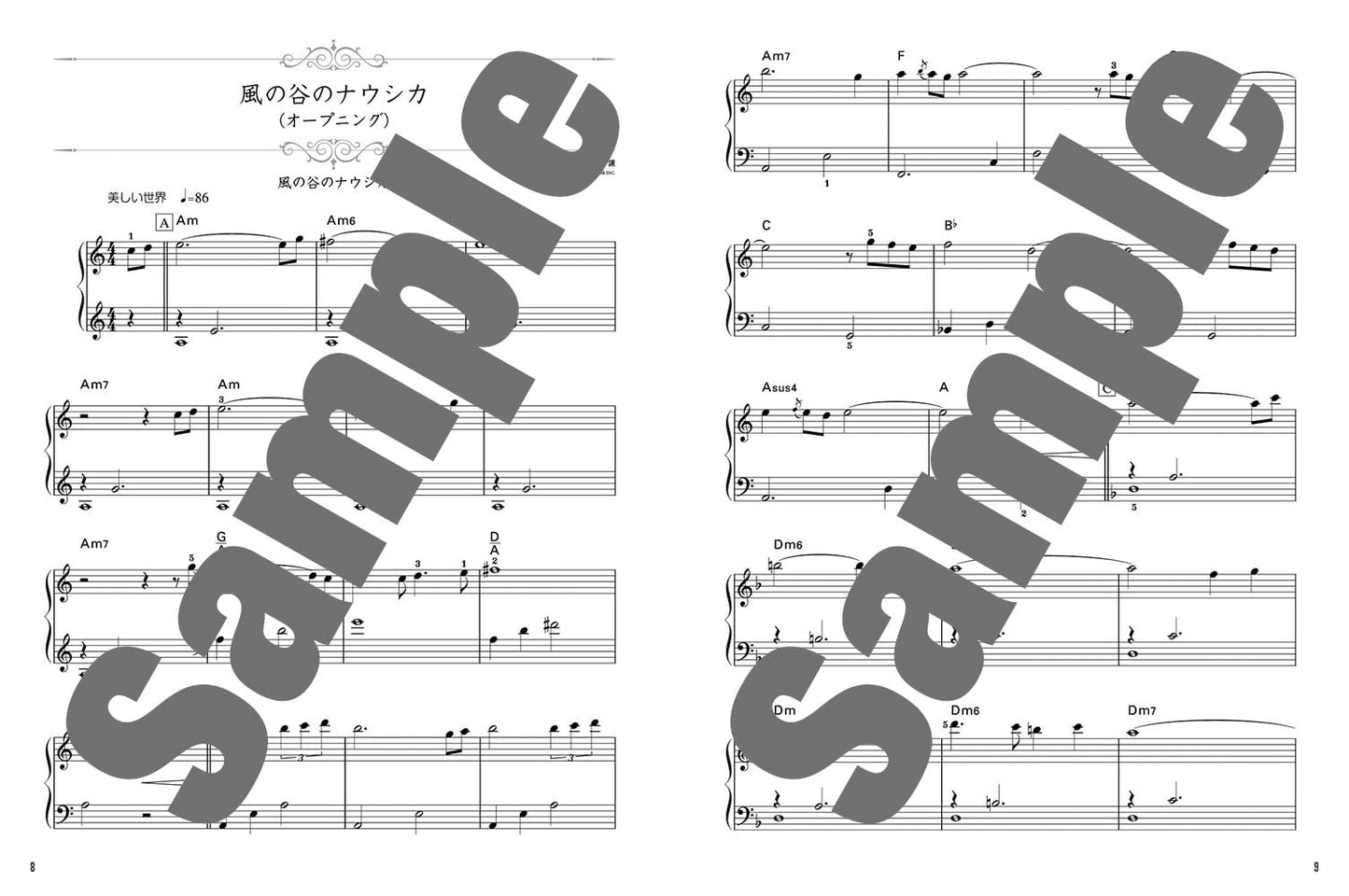Studio Ghibli Piano Repertoire Piano Solo(Easy) Sheet Music Book