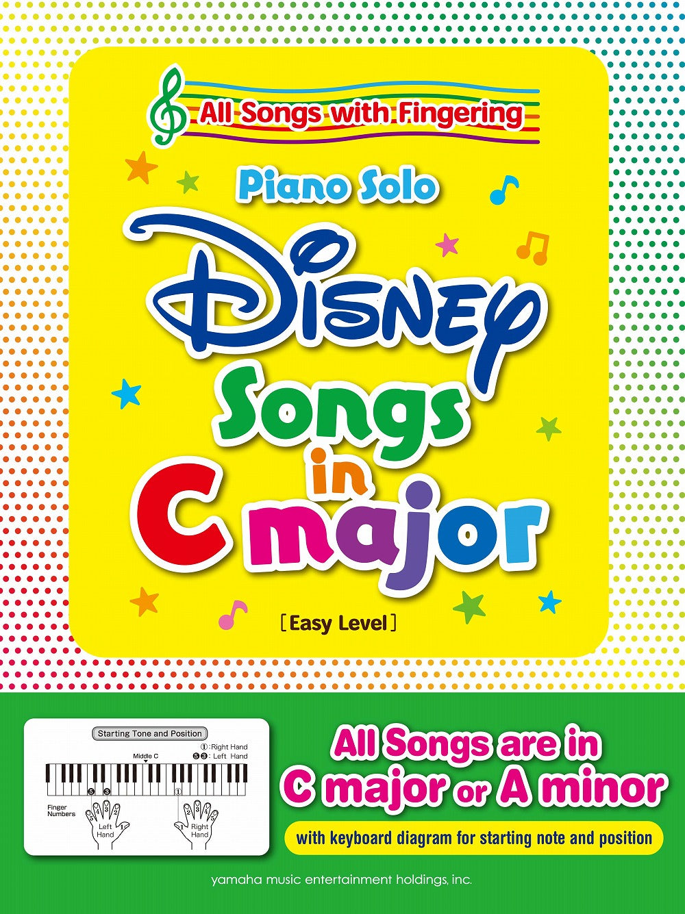 Disney Songs Piano Solo in C Major/English Version