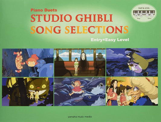 Studio Ghibli Song Selections for Piano Duet Entry and Easy Level/English Version
